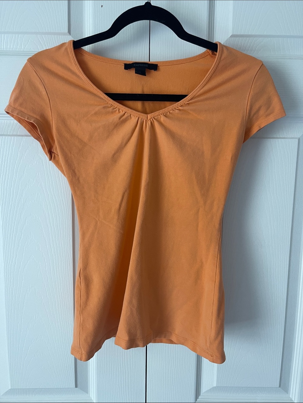 Vintage Y2K Cap Sleeve V neck t shirt